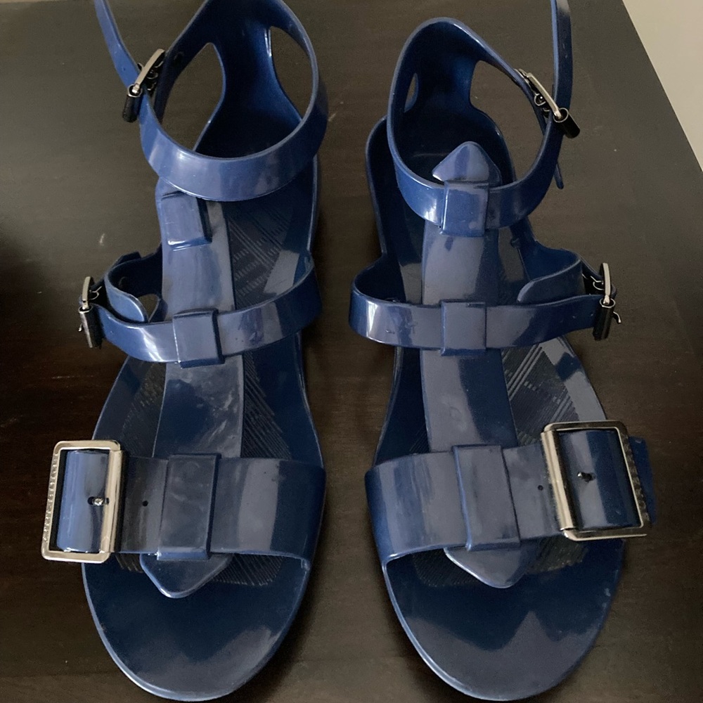 Burberry gladiator sandals blue